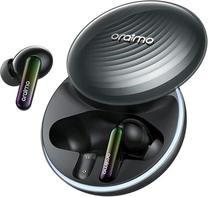 Oraimo SpaceBuds ANC Wireless Earbuds, 50dB Noise Cancelling Bluetooth Earbuds, 4-Mic Clear Calls in Ear Headphones